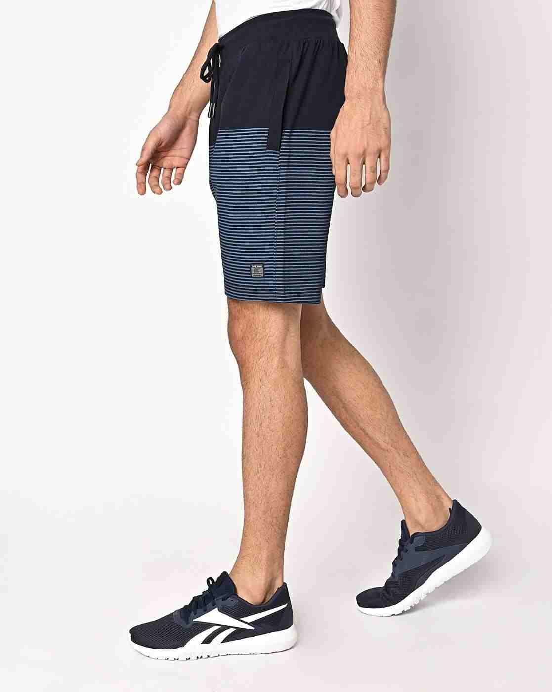 DUKE | Striped Shorts with Elasticated Drawstring Waist|1