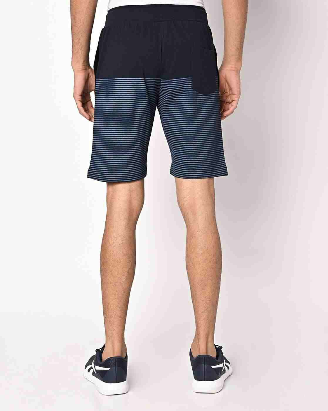 DUKE | Striped Shorts with Elasticated Drawstring Waist|2