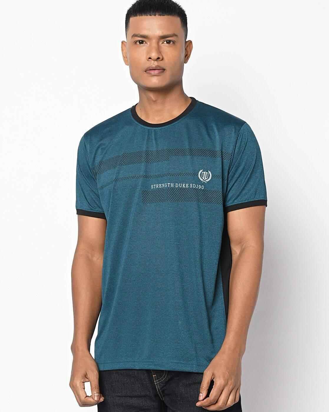 DUKE | Striped Crew-Neck T-shirt|0