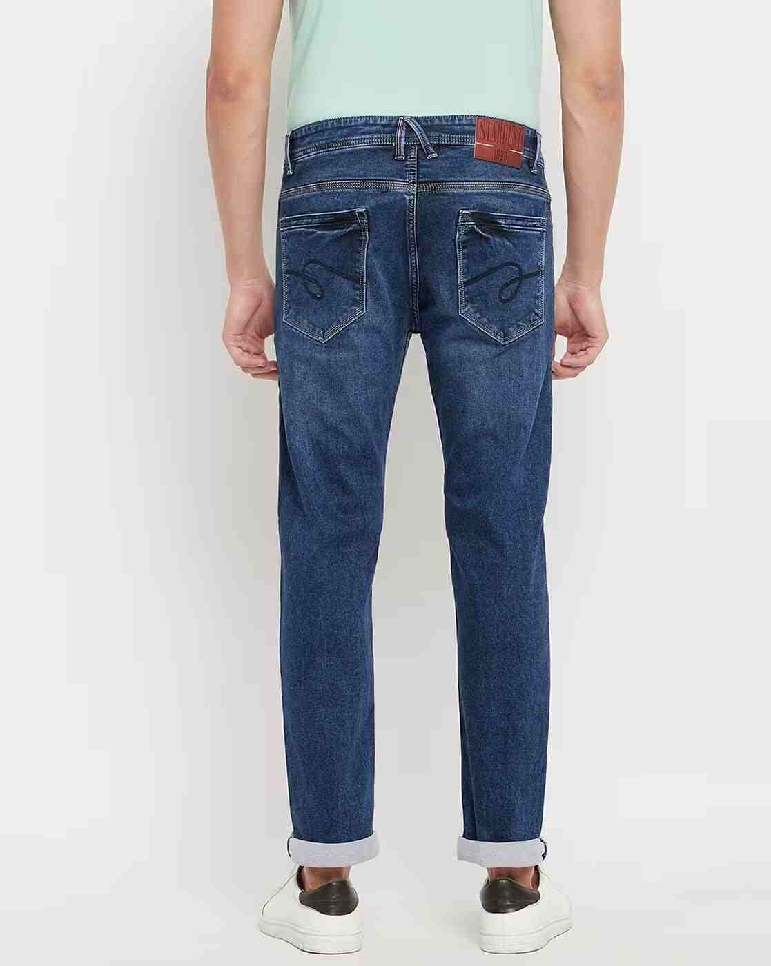 DUKE | Men Mid-Wash Slim Fit Jeans|4