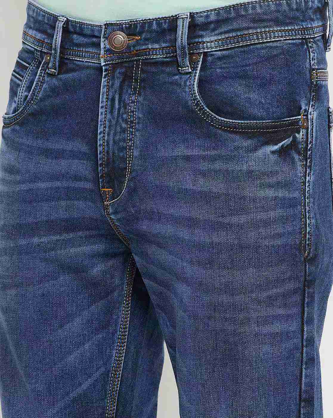 DUKE | Men Mid-Wash Slim Fit Jeans|5