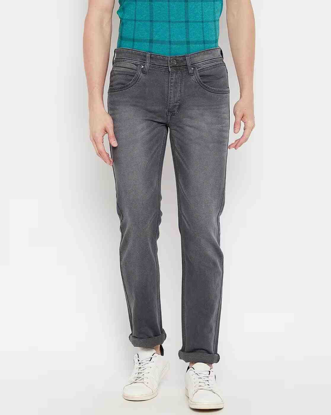 Men Mid-Wash Slim Fit Jeans