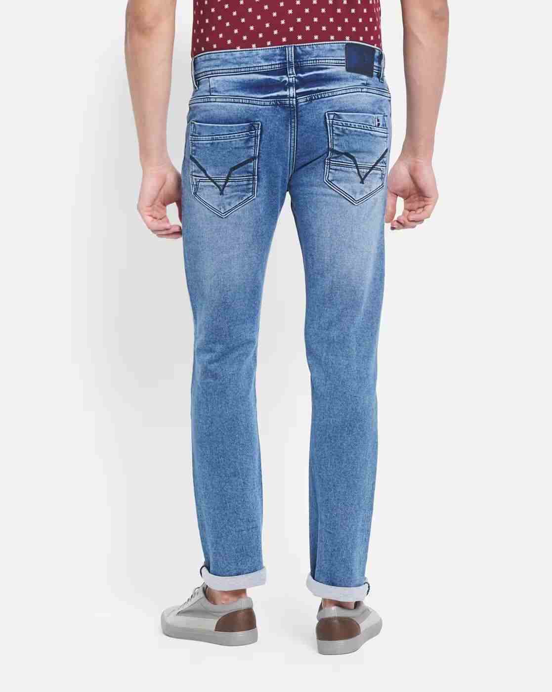 DUKE | Men Mid-Wash Slim Fit Jeans|1