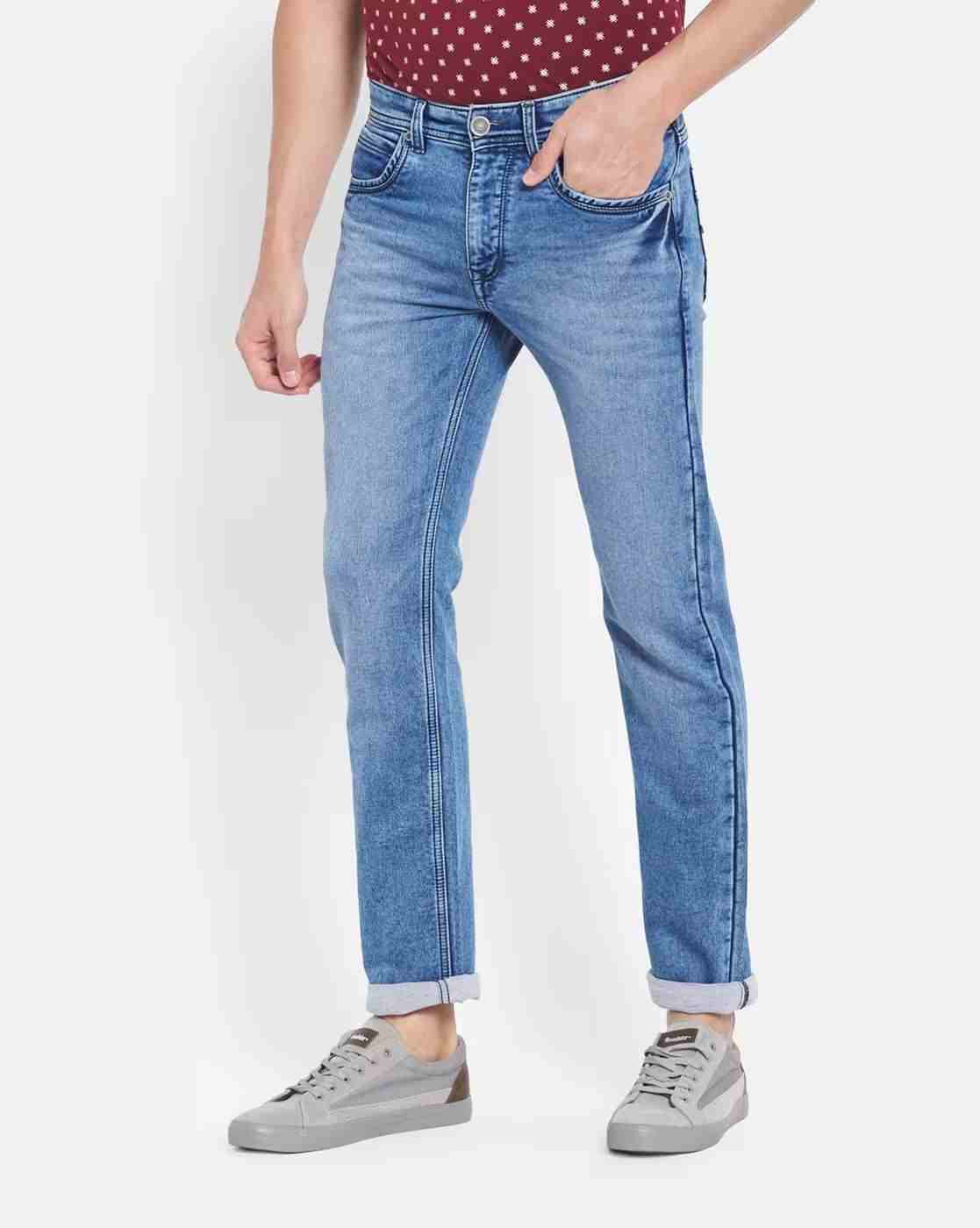DUKE | Men Mid-Wash Slim Fit Jeans|2