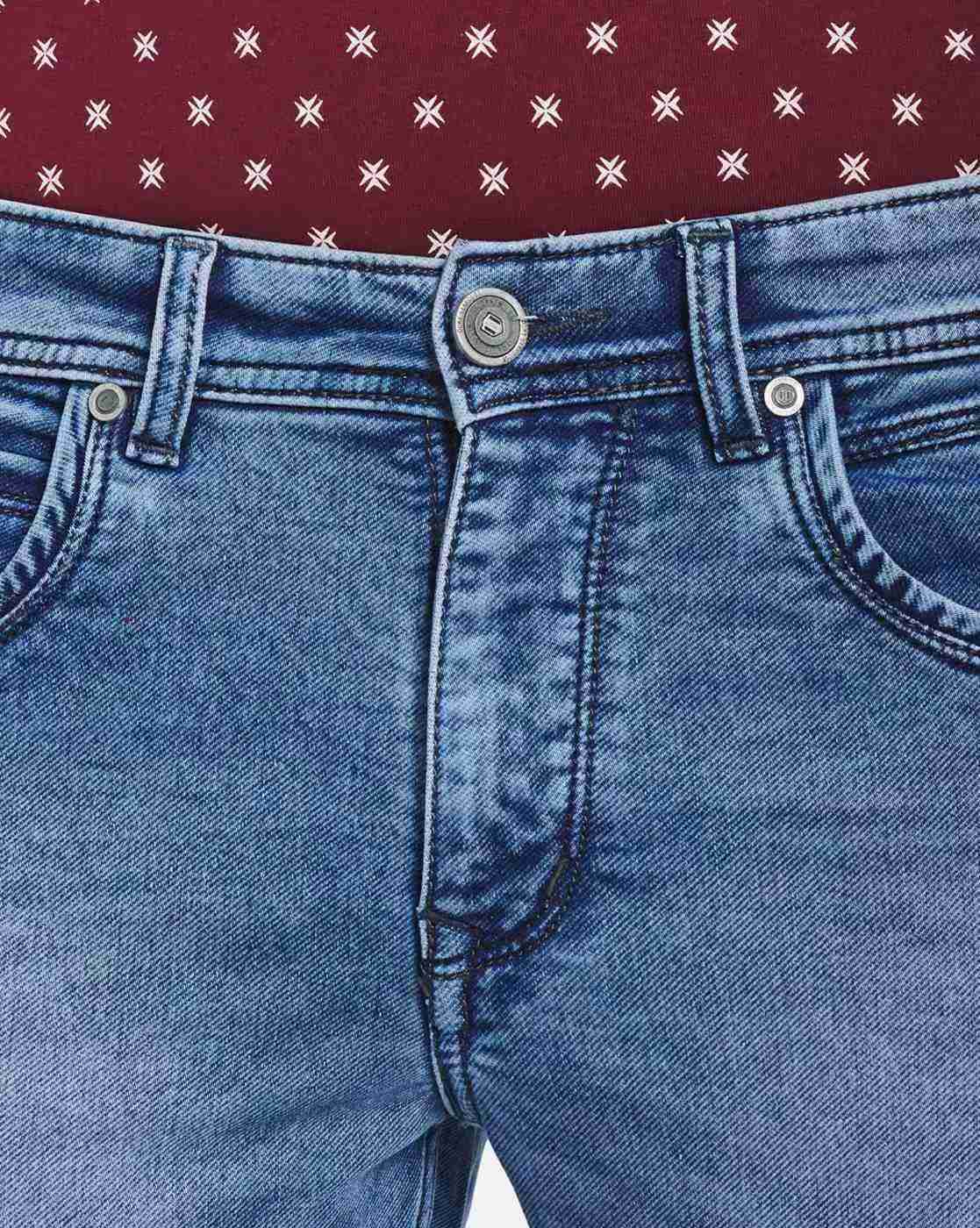 DUKE | Men Mid-Wash Slim Fit Jeans|5