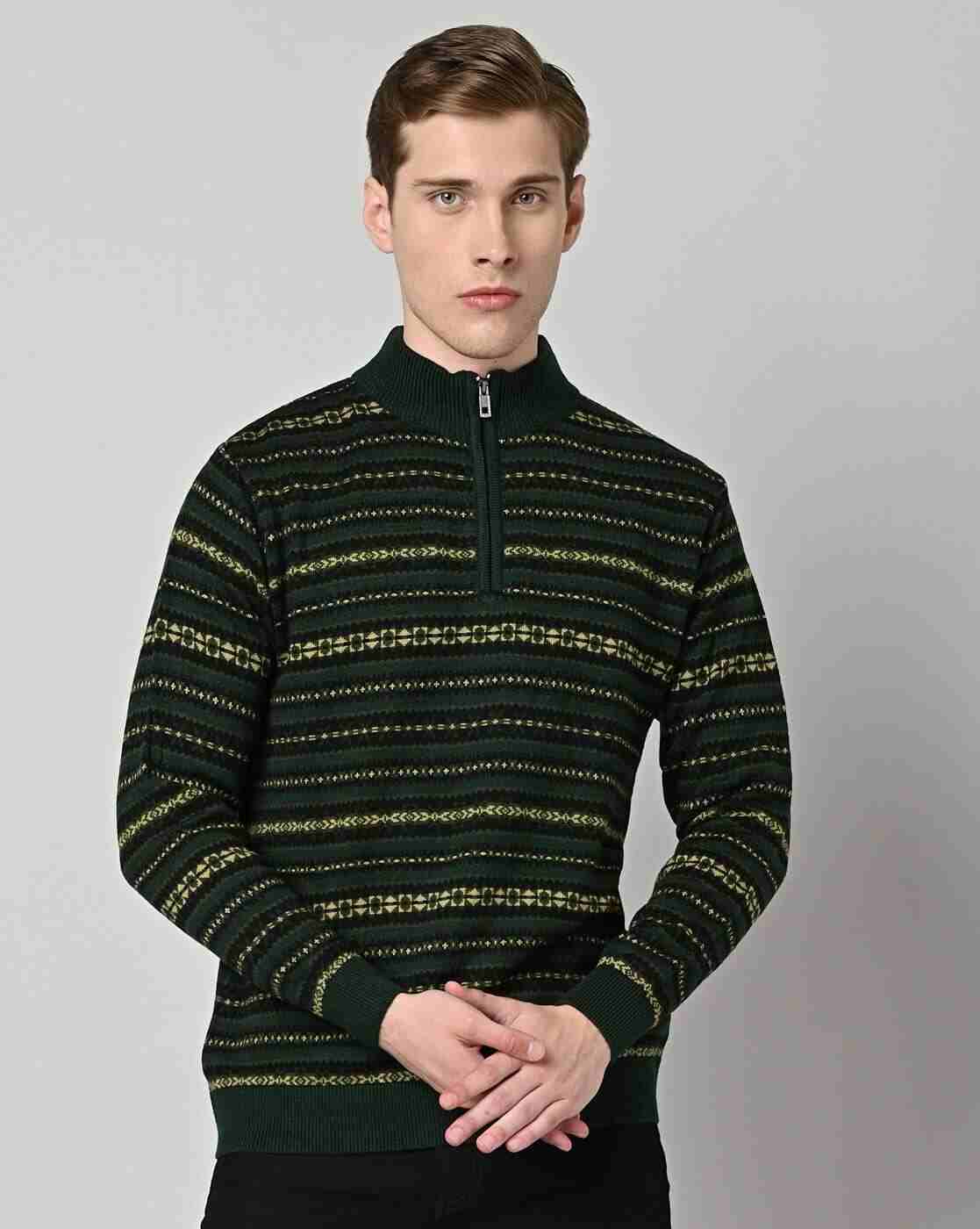DUKE | Geometric Knit Regular Fit Pullover|0