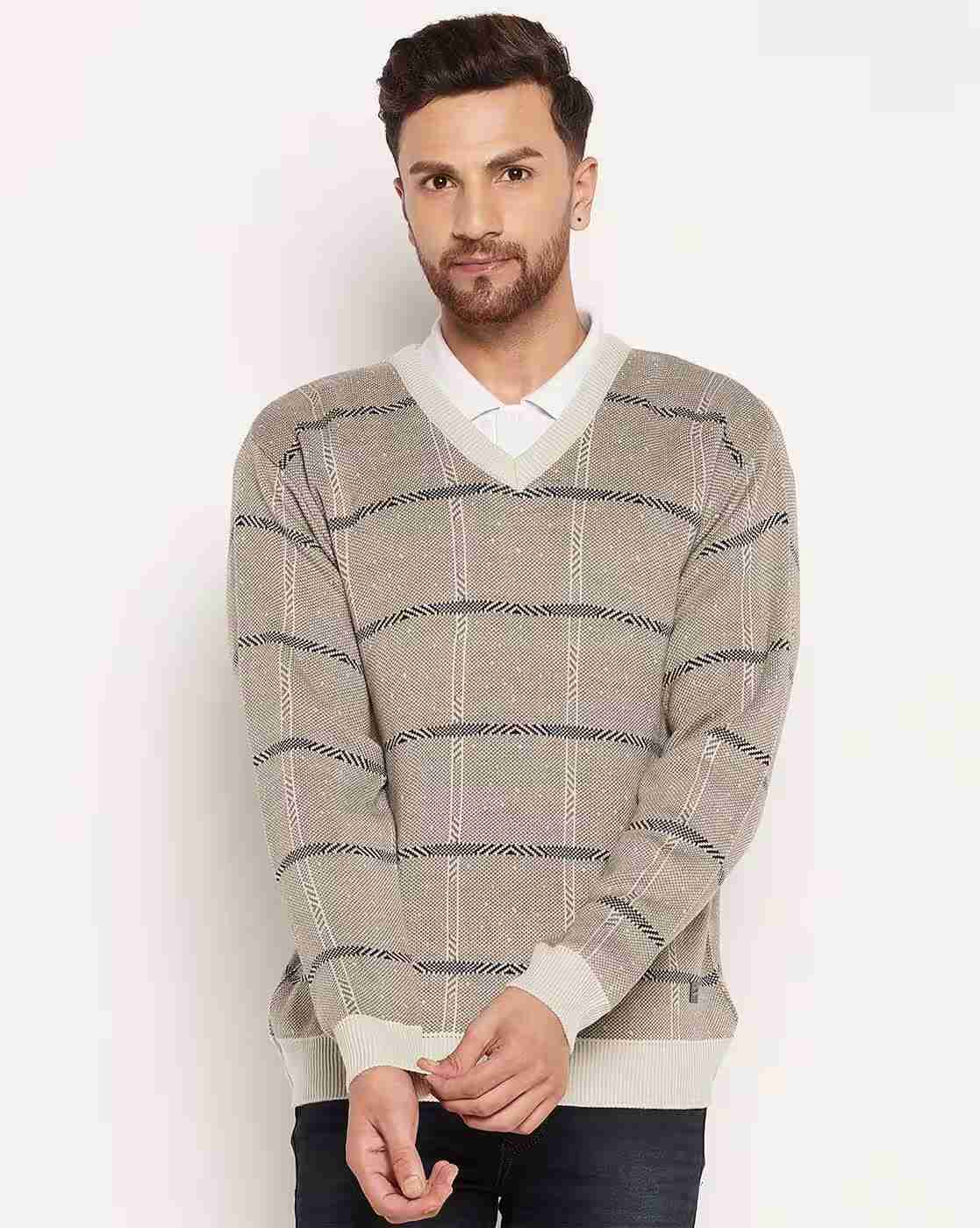 DUKE | Men Checked Regular Fit Pullover|0