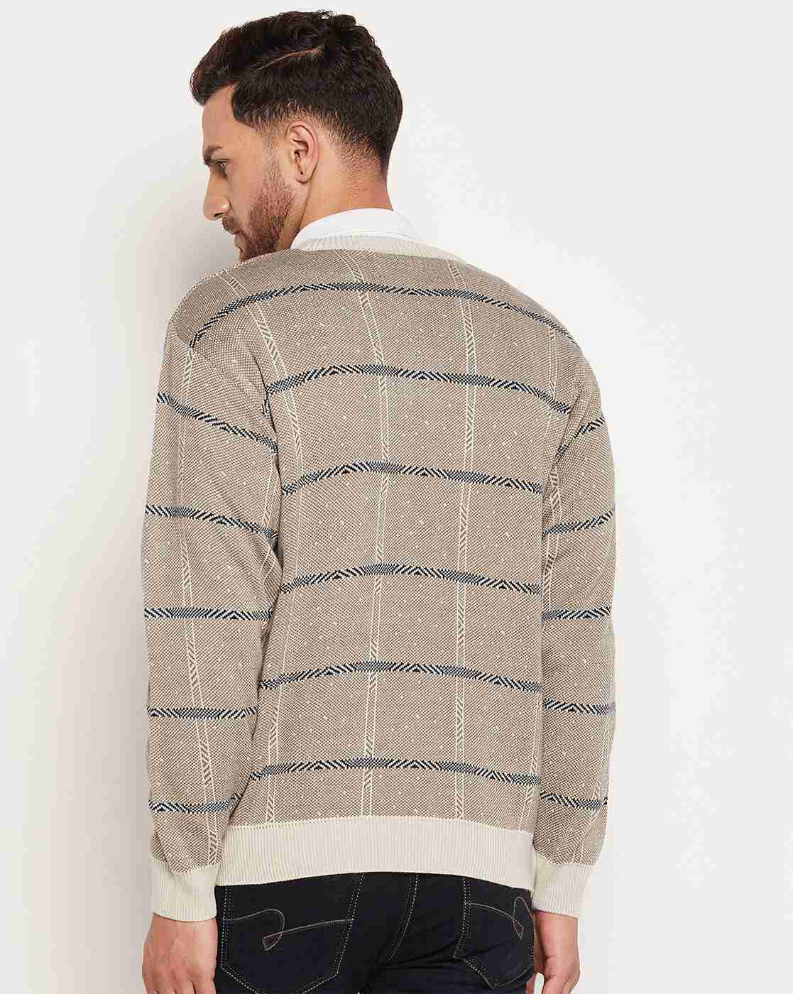 DUKE | Men Checked Regular Fit Pullover|3