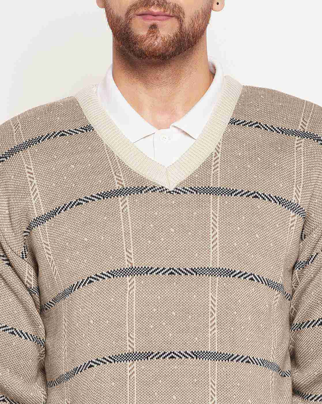 DUKE | Men Checked Regular Fit Pullover|5