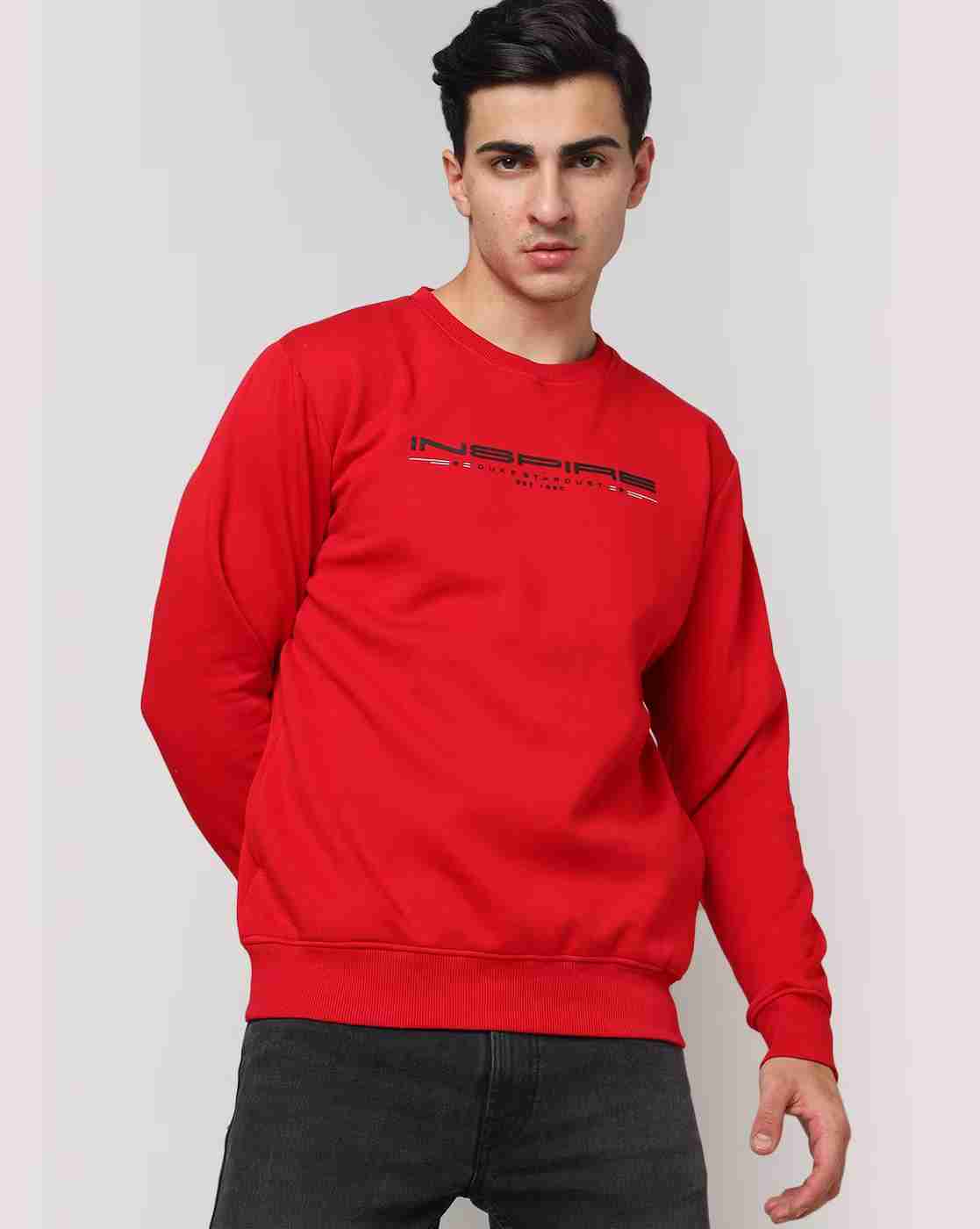 Typographic Print Regular Fit Sweatshirt