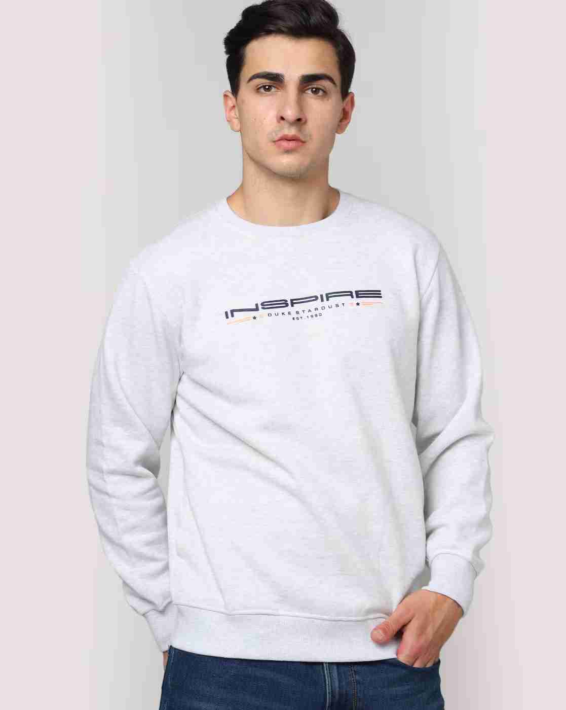 Typographic Print Regular Fit Crew-Neck Sweatshirt