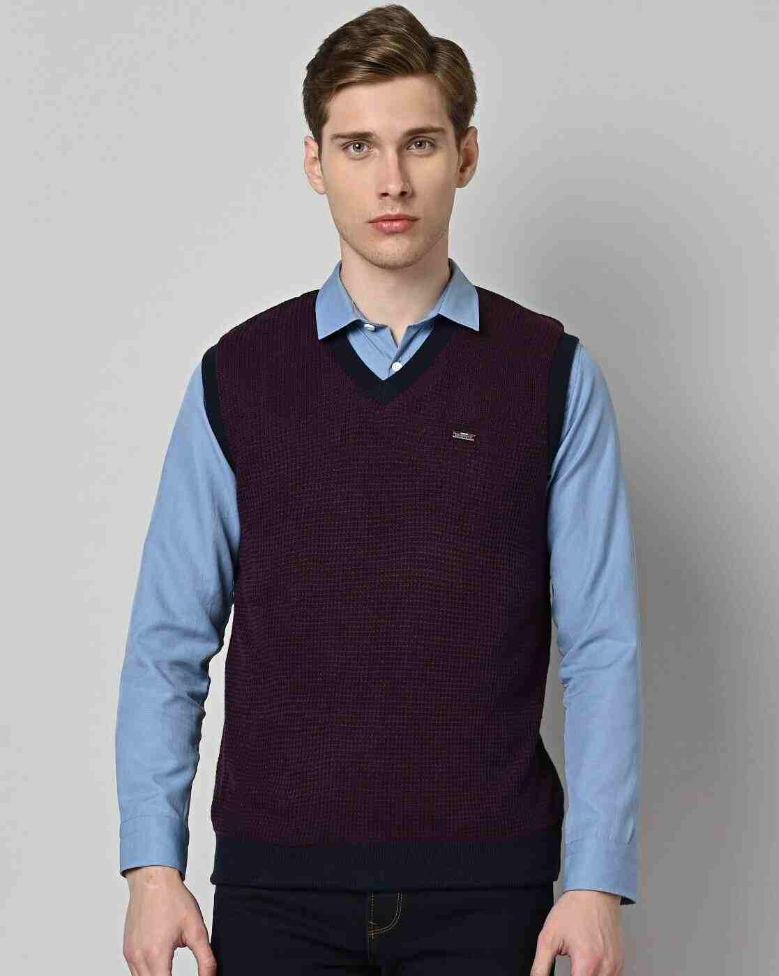 DUKE | Regular Fit V-Neck Sweater|1