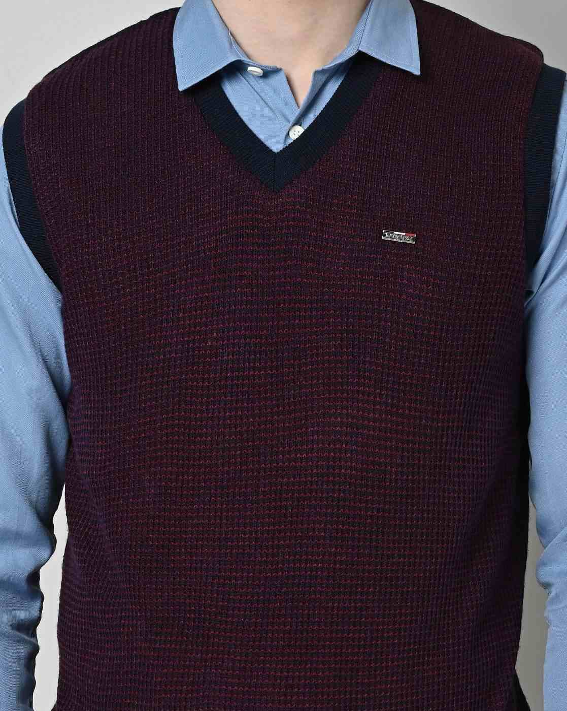DUKE | Regular Fit V-Neck Sweater|3