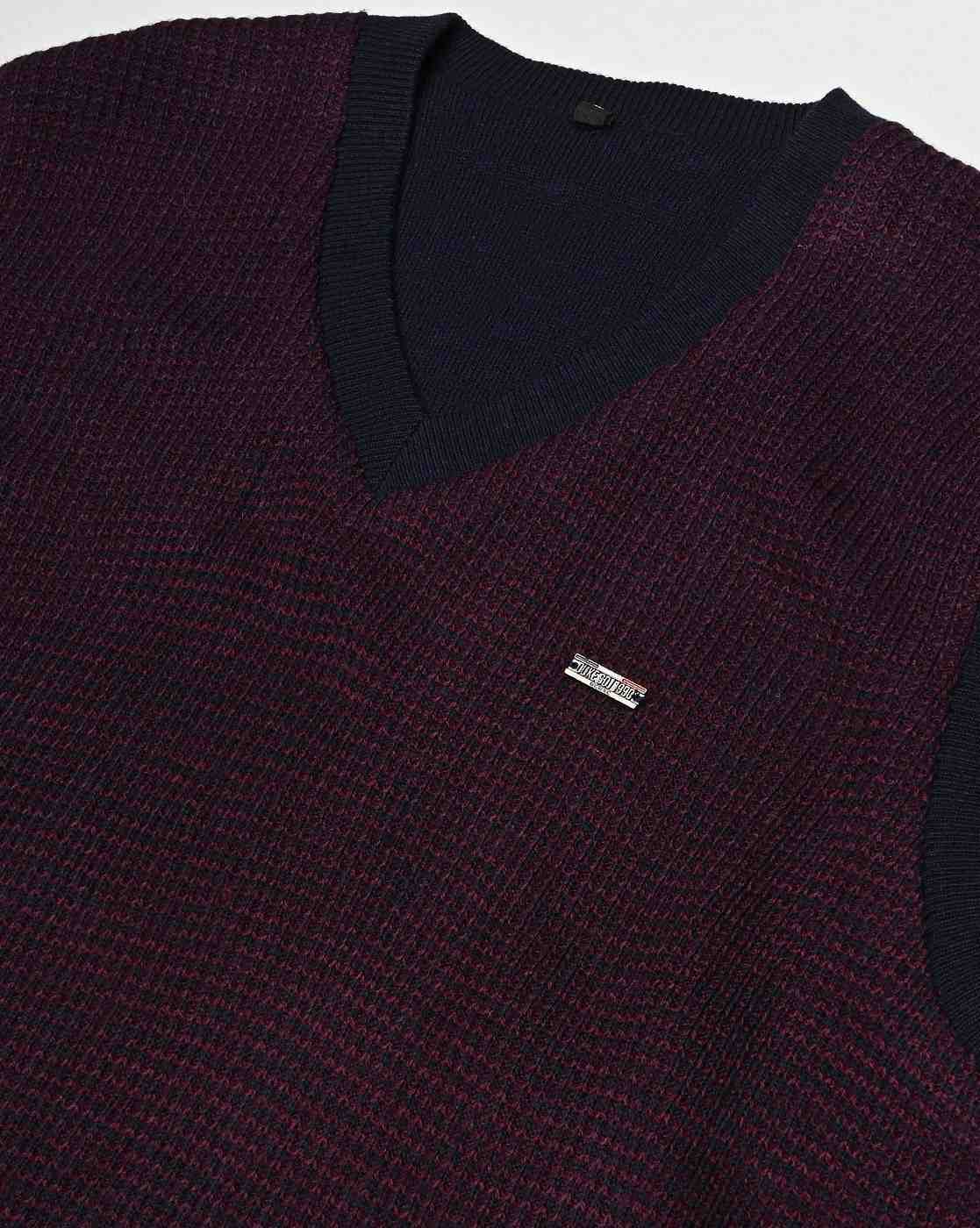 DUKE | Regular Fit V-Neck Sweater|4