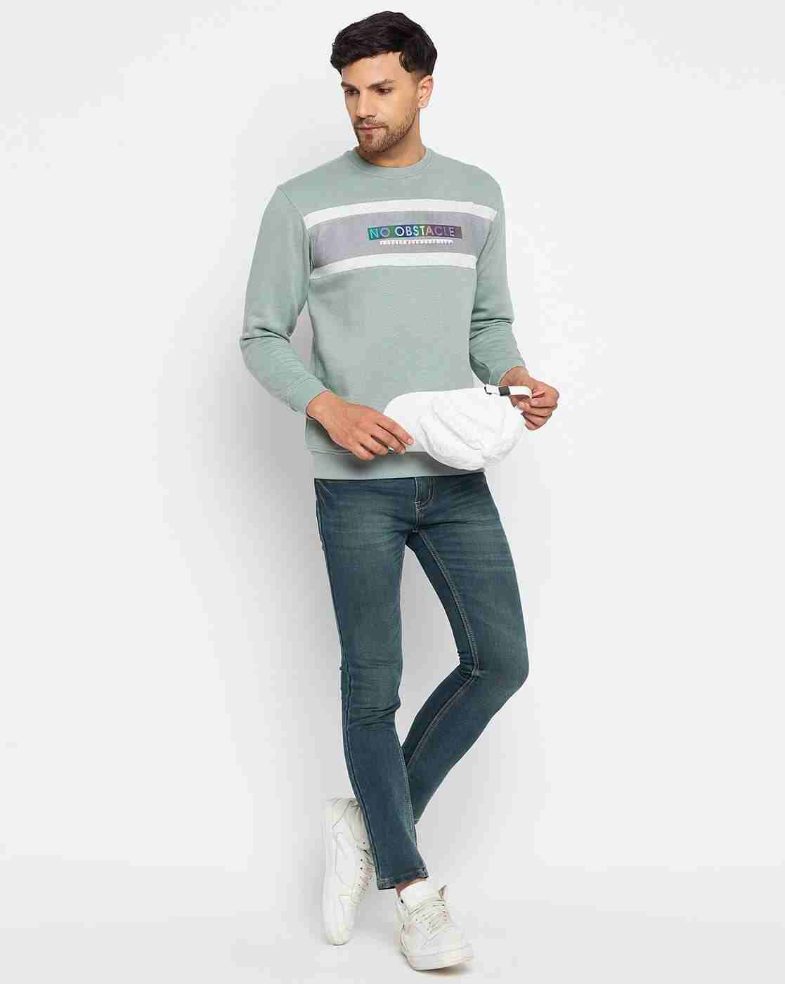 DUKE | Men Typographic Print Regular Fit Crew-Neck Sweatshirt|5