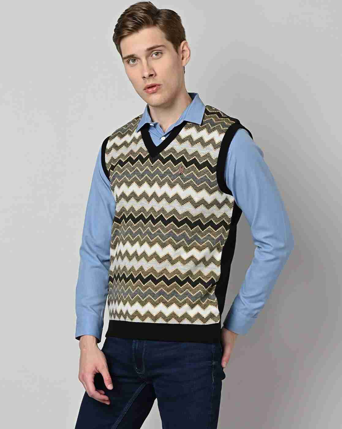 DUKE | Chevron Pattern Regular Fit Pullover|0