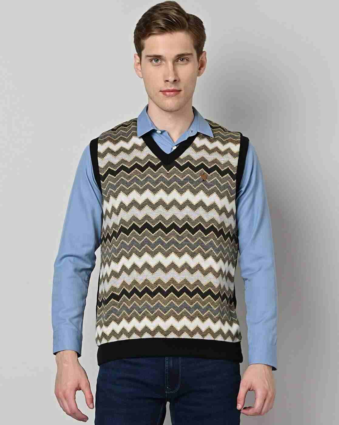 DUKE | Chevron Pattern Regular Fit Pullover|1