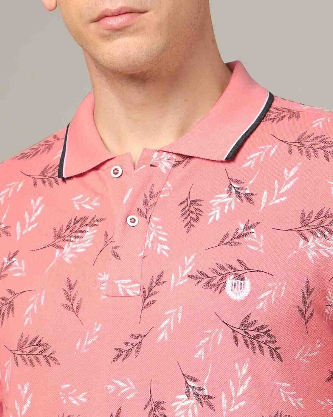 DUKE | Printed Slim Fit Polo T-Shirt|4