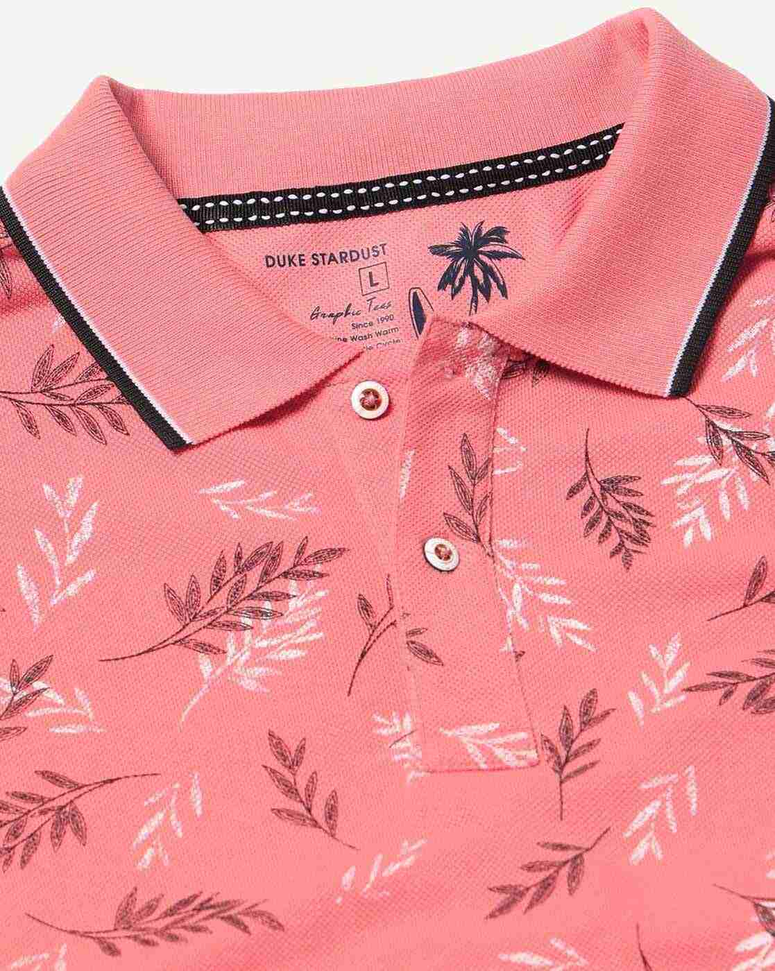 DUKE | Printed Slim Fit Polo T-Shirt|5