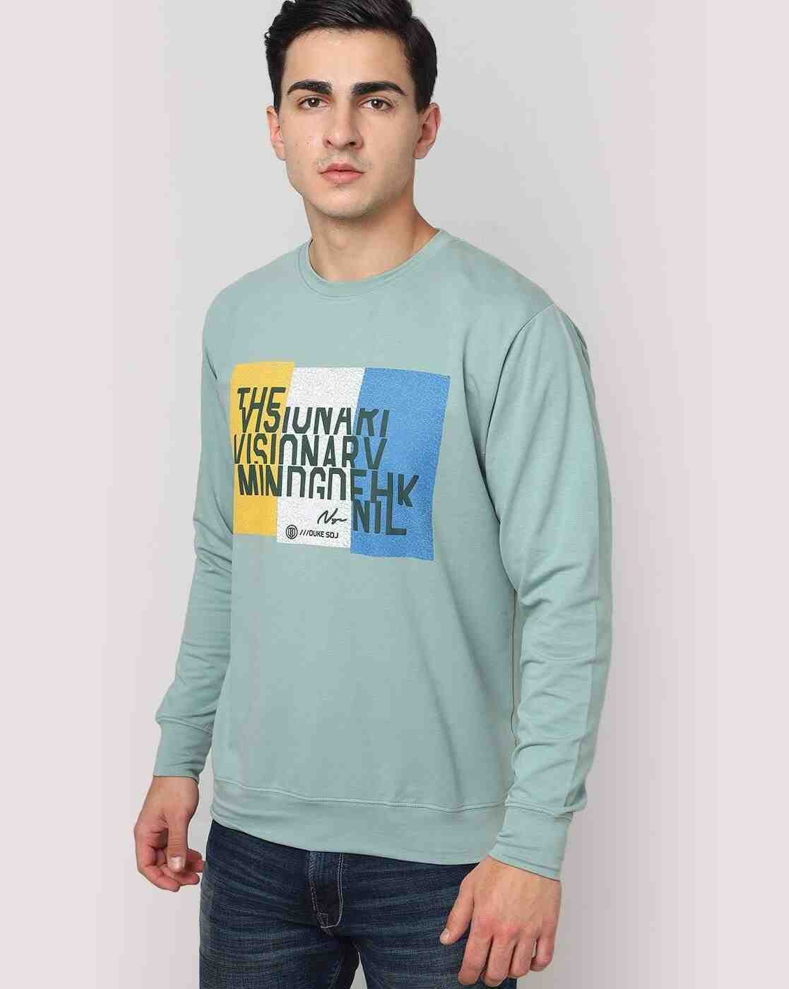 DUKE | Typographic Print Regular Fit Hoodie|0