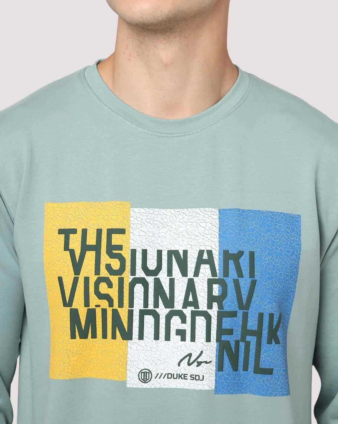 DUKE | Typographic Print Regular Fit Hoodie|3