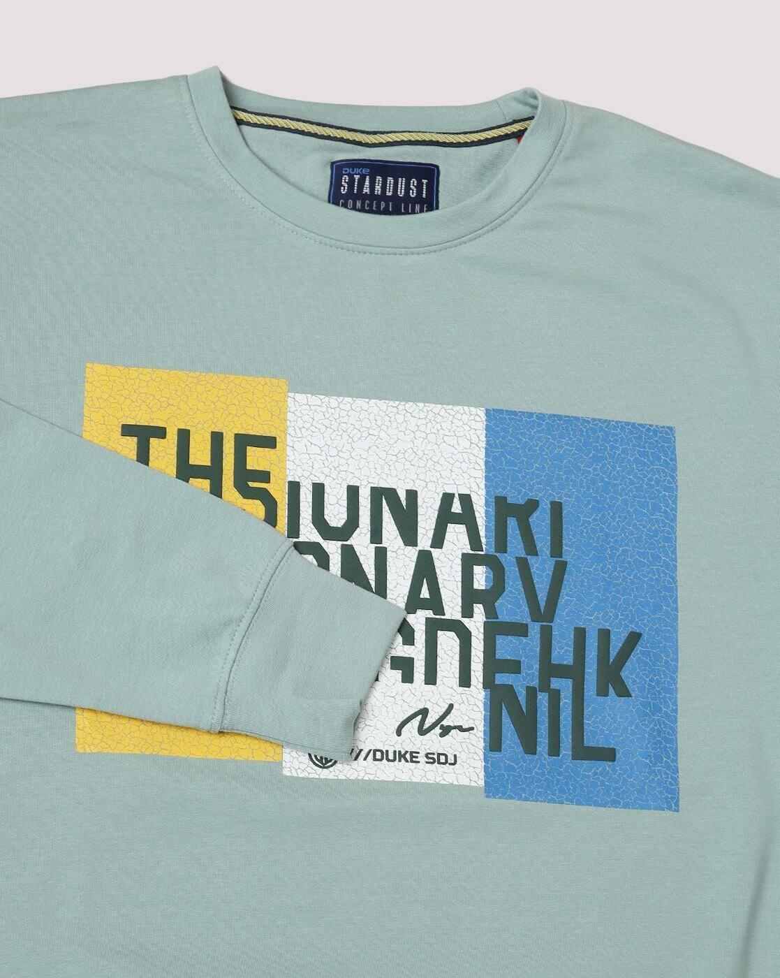 DUKE | Typographic Print Regular Fit Hoodie|4