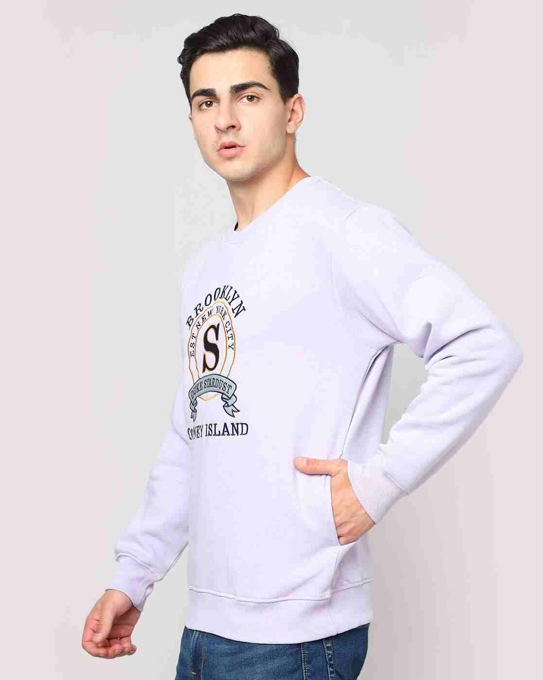 DUKE | Embroidered Regular Fit Crew-Neck Sweatshirt|1