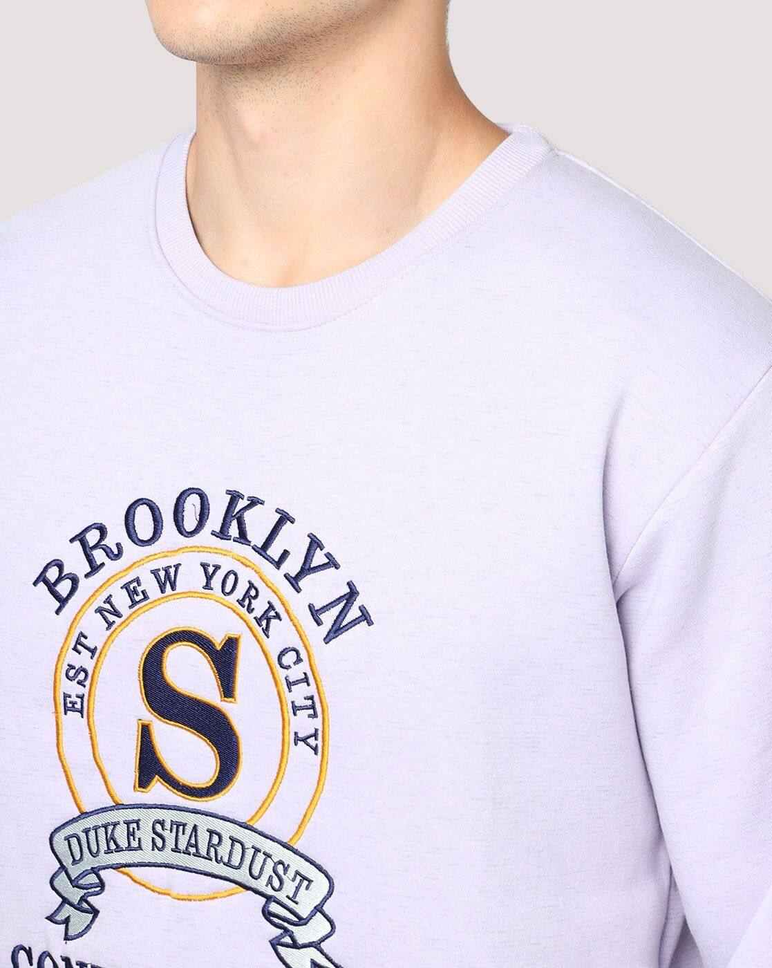 DUKE | Embroidered Regular Fit Crew-Neck Sweatshirt|3