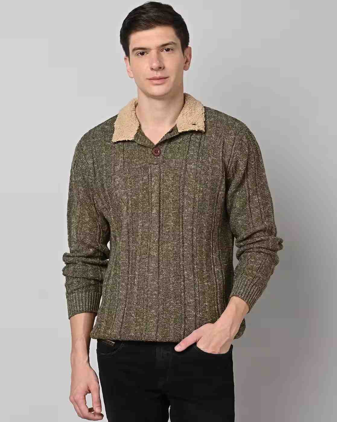 DUKE | Cable Knit Pullover with High-Neck|0
