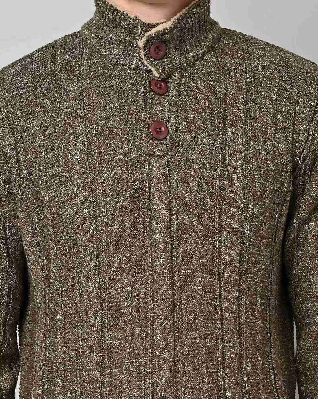 DUKE | Cable Knit Pullover with High-Neck|3