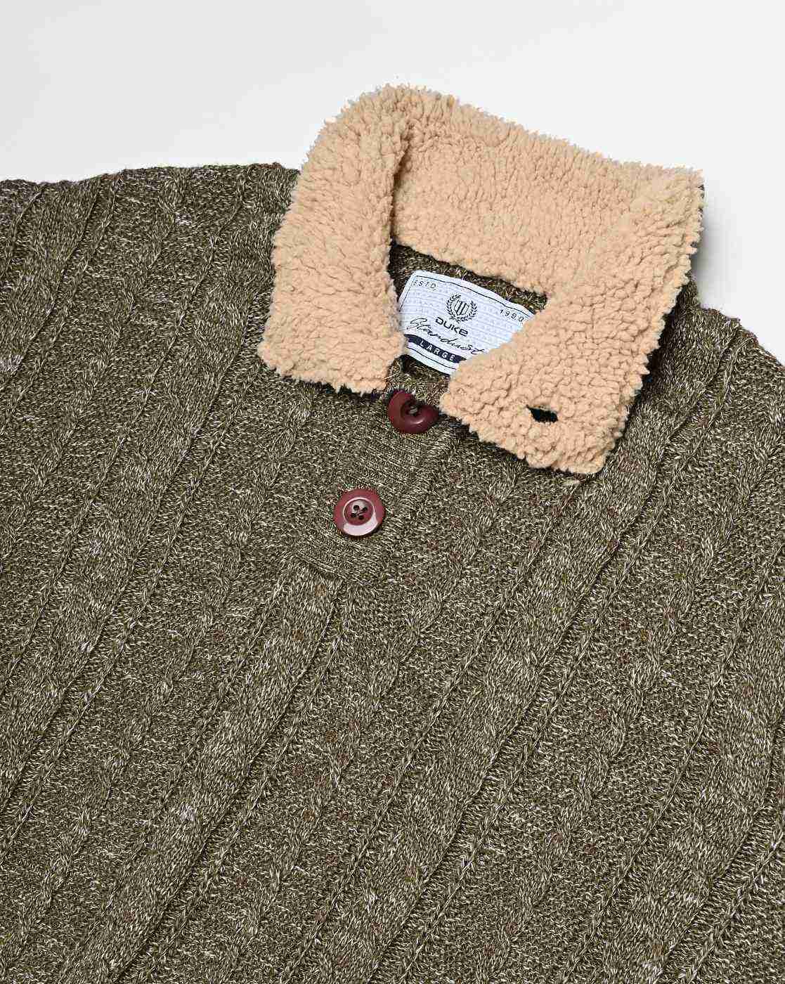 DUKE | Cable Knit Pullover with High-Neck|4