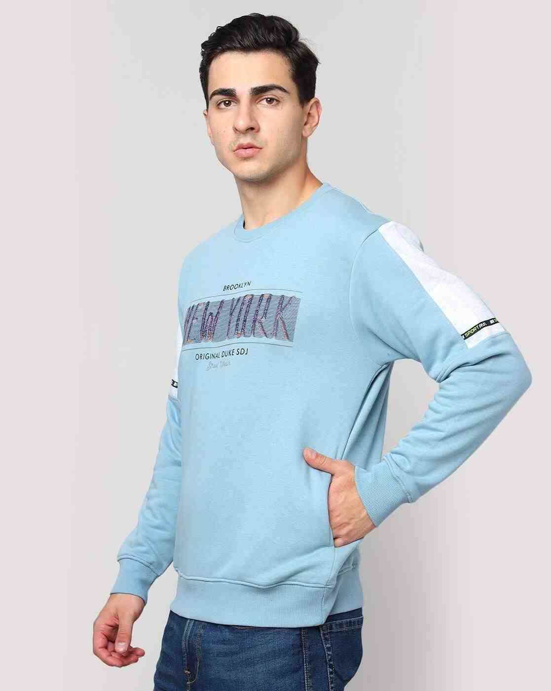 DUKE | Typographic Print Regular Fit Sweatshirt|1