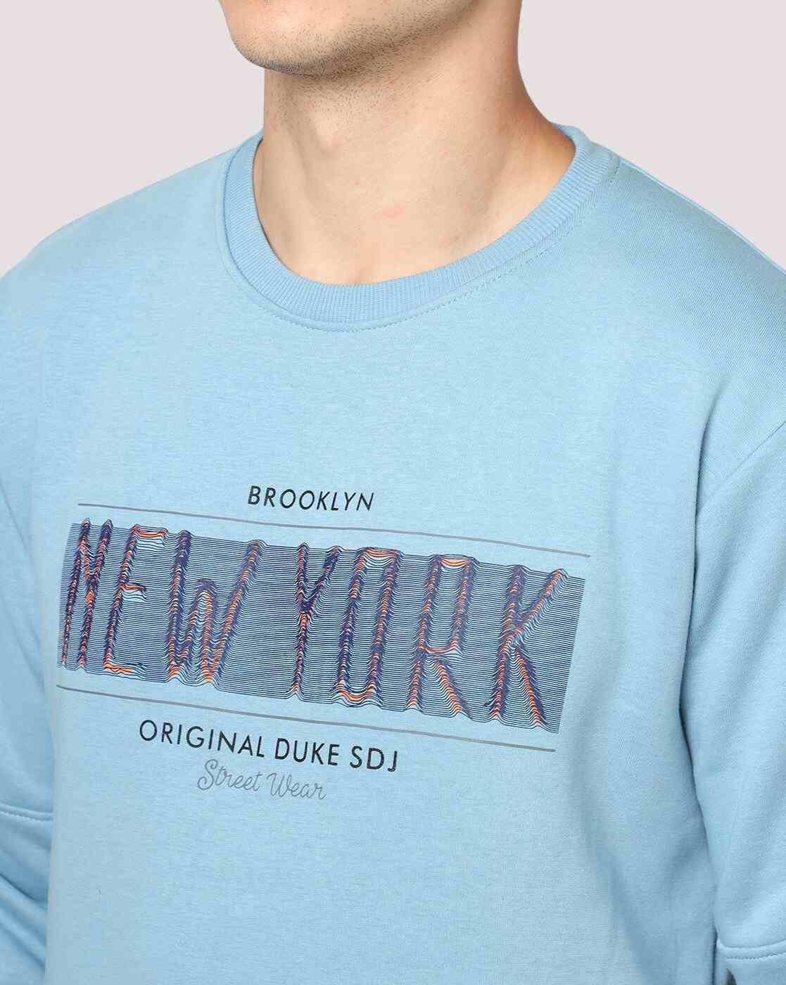 DUKE | Typographic Print Regular Fit Sweatshirt|3