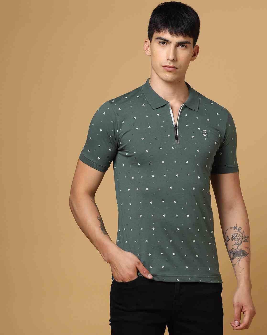 DUKE | Printed Slim Fit Polo T-Shirt|0