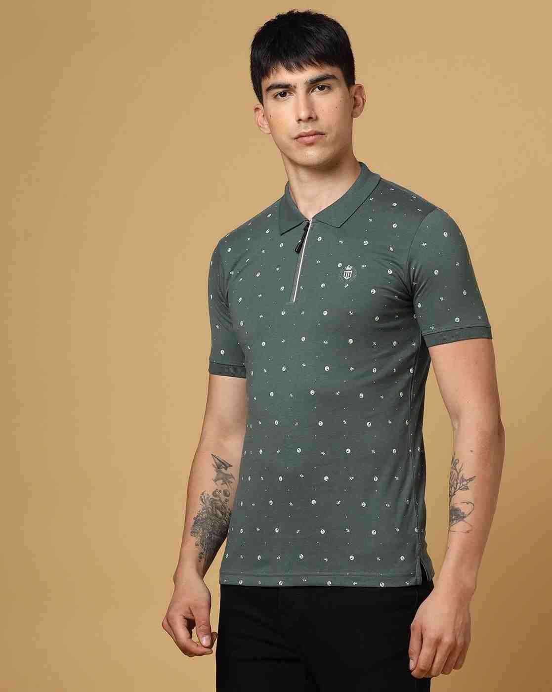 DUKE | Printed Slim Fit Polo T-Shirt|1