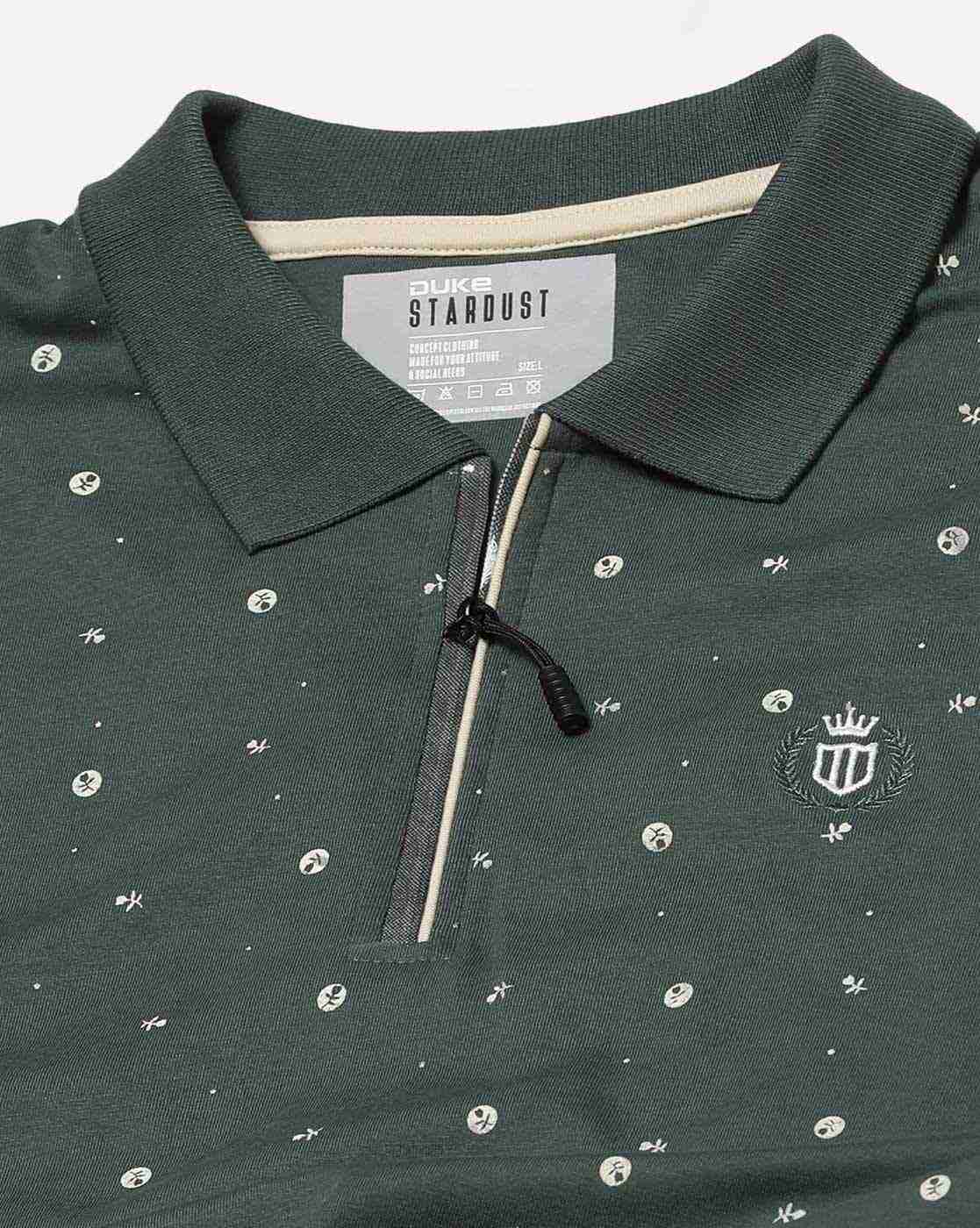 DUKE | Printed Slim Fit Polo T-Shirt|5