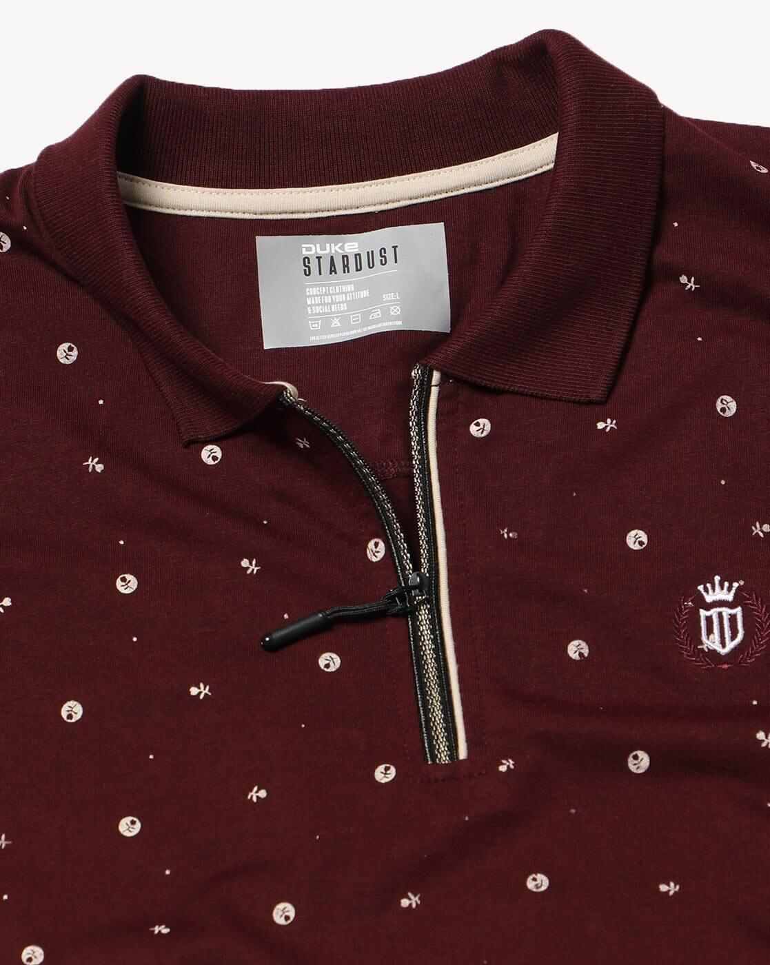 DUKE | Printed Slim Fit Polo T-Shirt|4