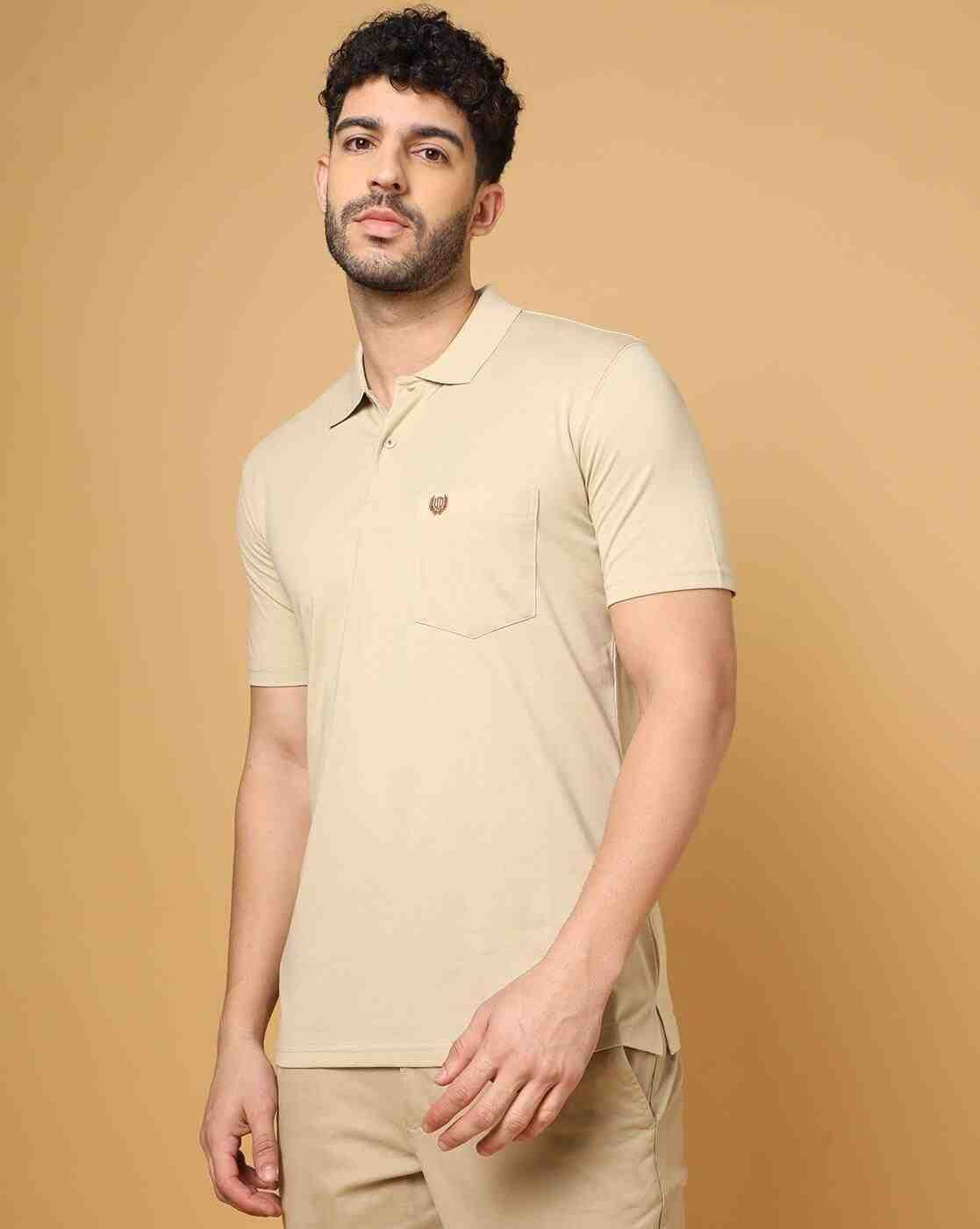 Regular Fit Polo T-Shirt with Patch Pocket