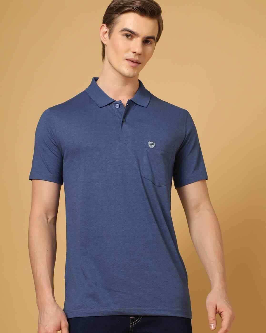Regular Fit Polo T-Shirt with Patch Pocket