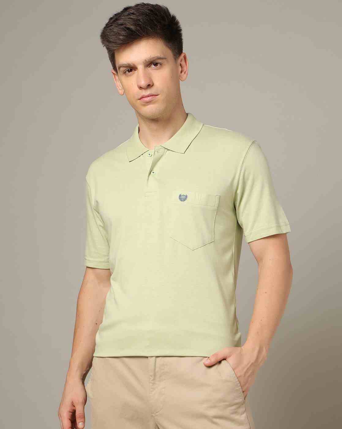 Regular Fit Polo T-Shirt with Patch Pocket