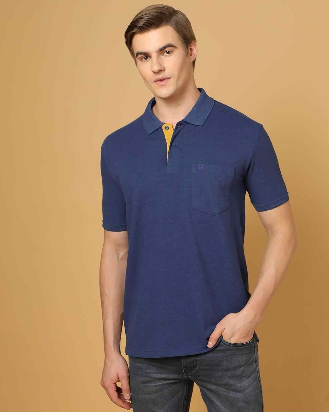 Regular Fit Polo T-Shirt with Patch Pocket