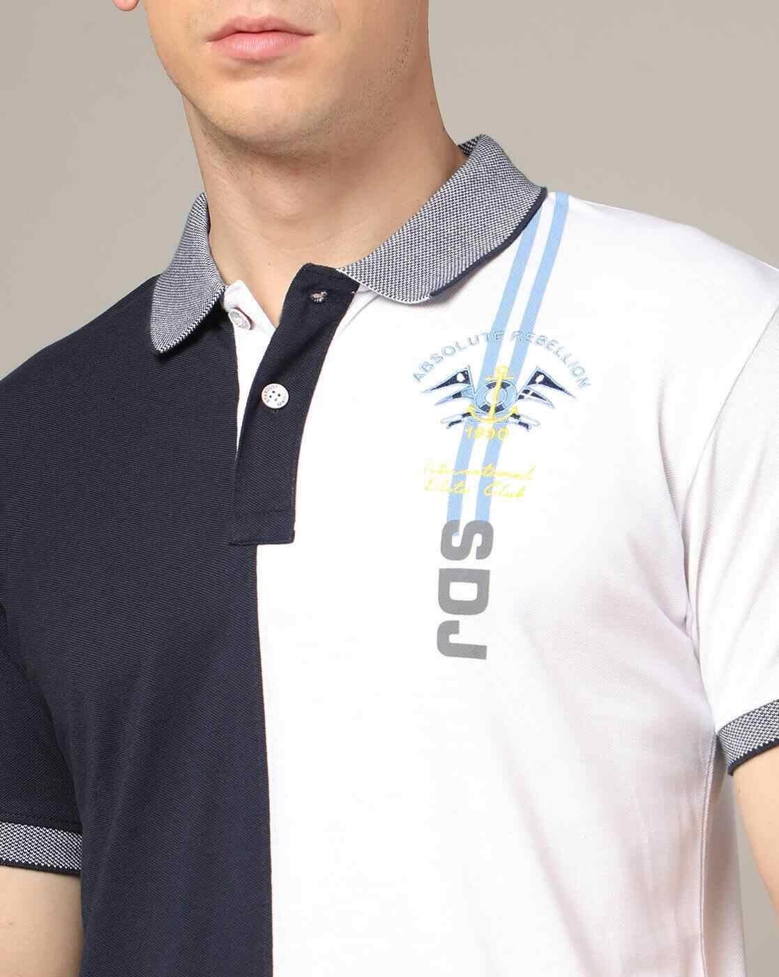 DUKE | Colourblock Slim Fit Polo T-Shirt|3