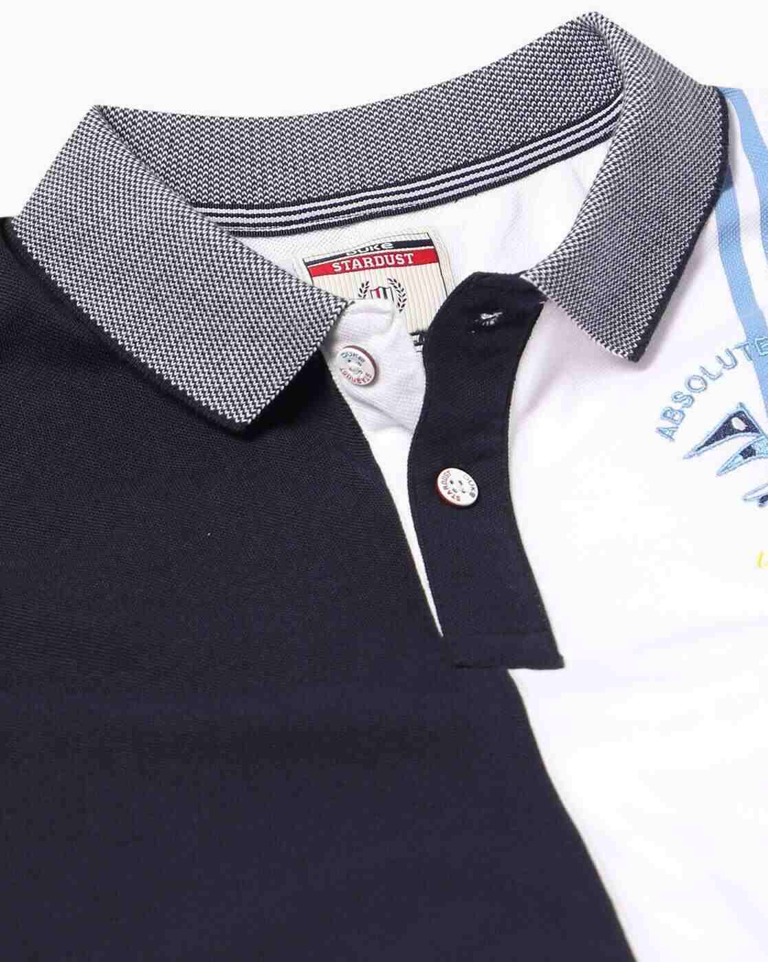 DUKE | Colourblock Slim Fit Polo T-Shirt|4