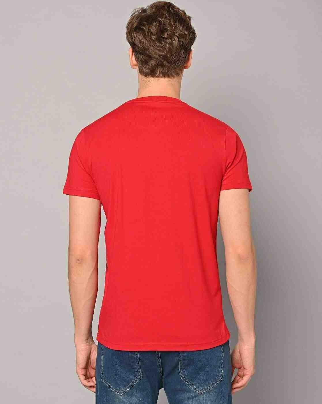 DUKE | Slim Fit Typographic Print Crew-Neck T-Shirt|2