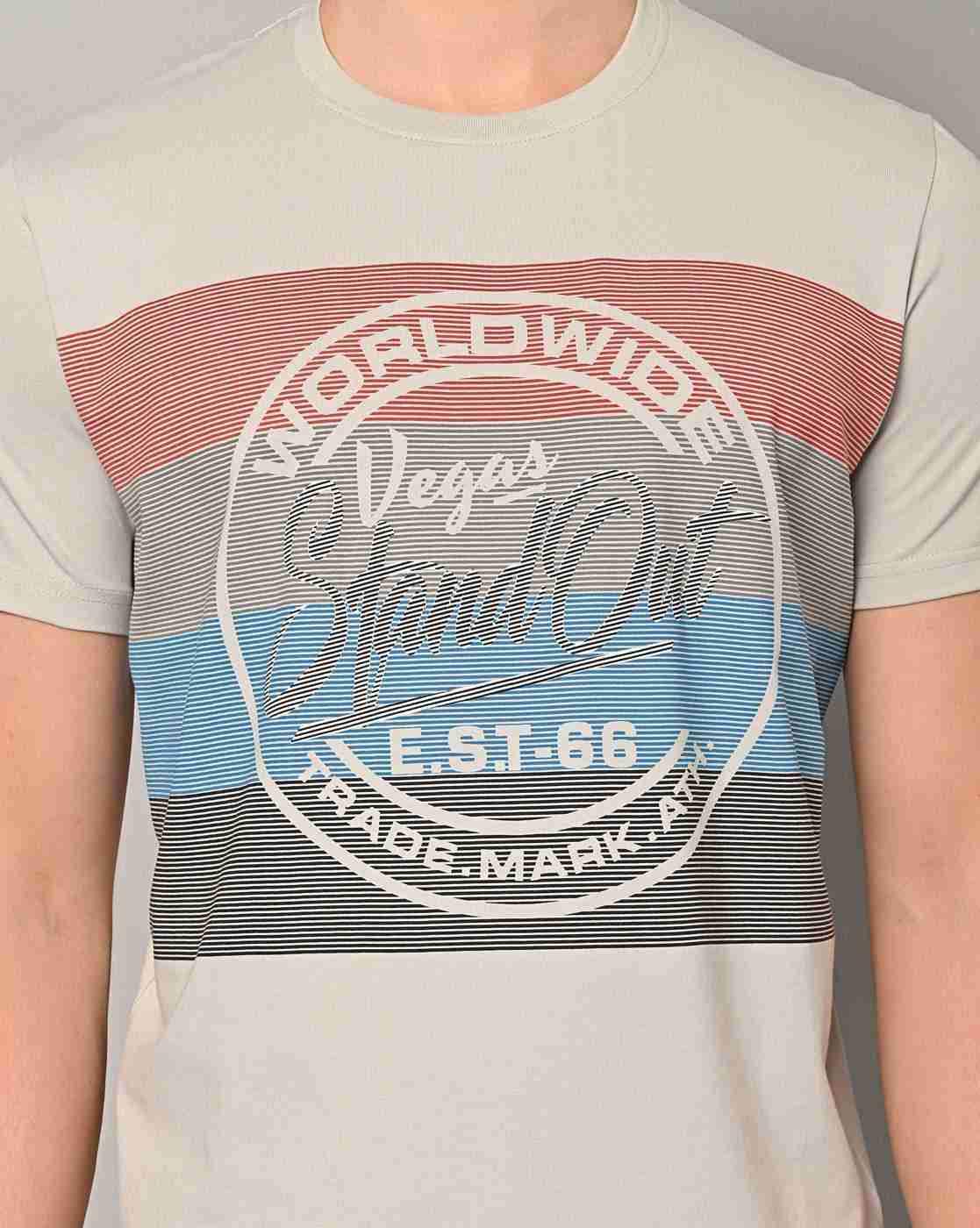DUKE | Slim Fit Typographic Print Crew-Neck T-Shirt|3