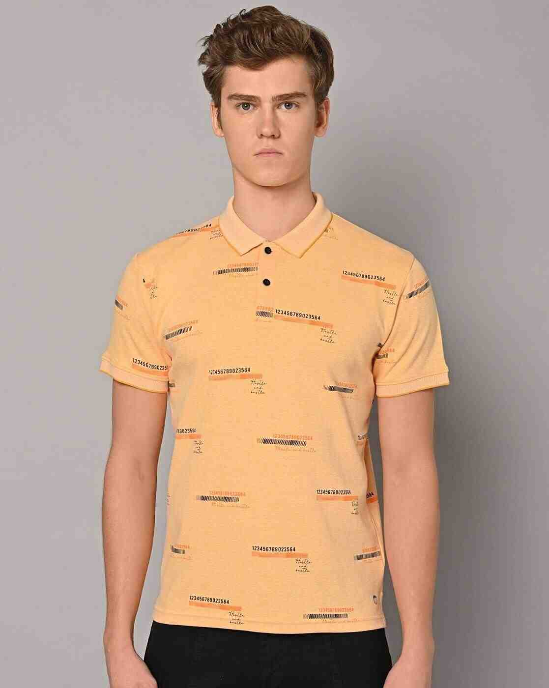 DUKE | Regular Fit Numeric Print Polo T-Shirt|1