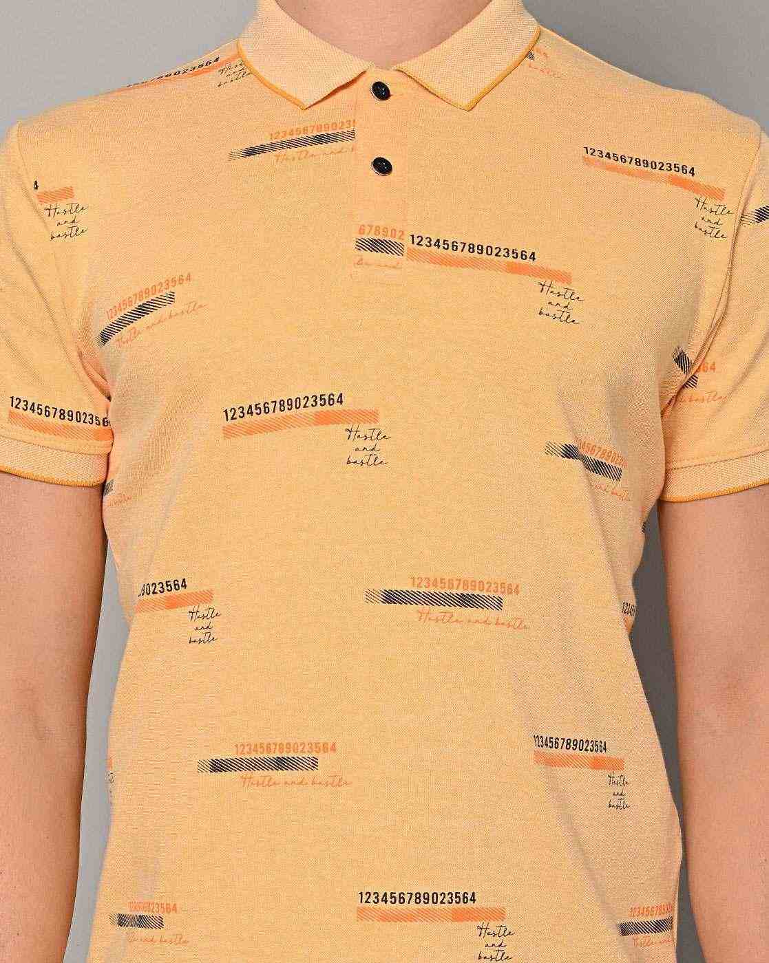 DUKE | Regular Fit Numeric Print Polo T-Shirt|3