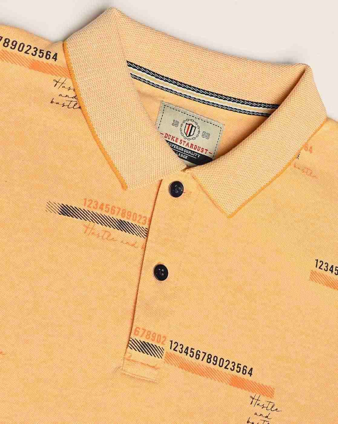 DUKE | Regular Fit Numeric Print Polo T-Shirt|4