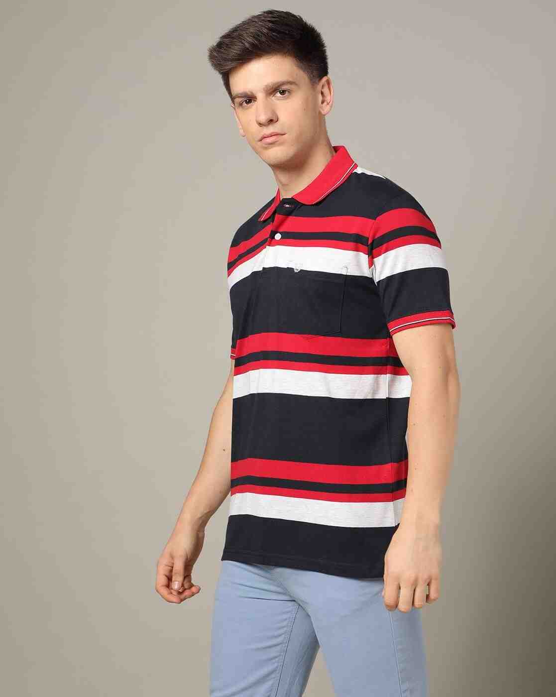 DUKE | Striped Polo T-Shirt|2