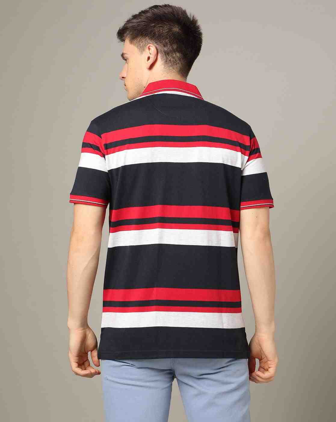 DUKE | Striped Polo T-Shirt|3
